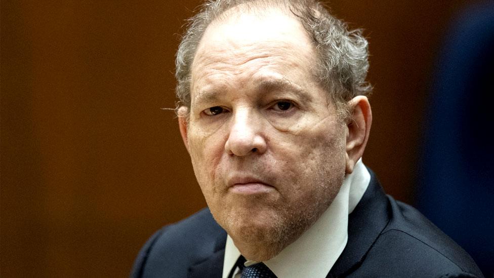 Harvey Weinstein at his LA trial