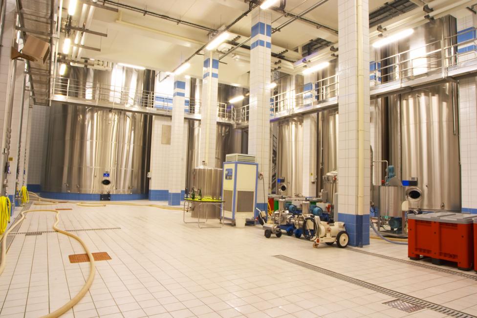 A champagne house blending room