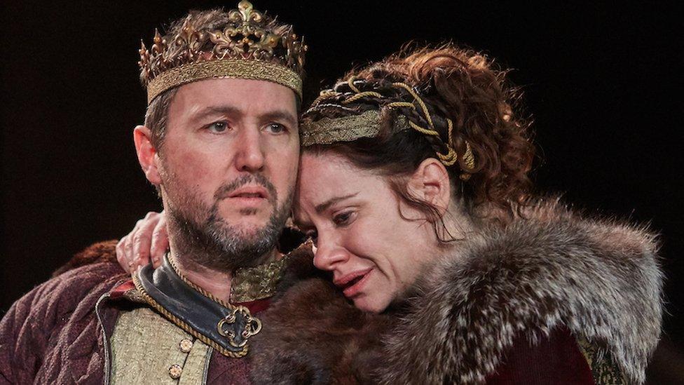 Richard Lynch and Ffion Dafis as Macbeth and Lady Macbeth