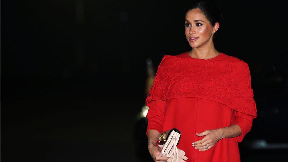 Meghan, Duchess of Sussex, arrives at the Casablanca Airport in Casablanca