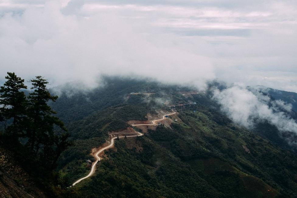 The road to Hakha in Chin State