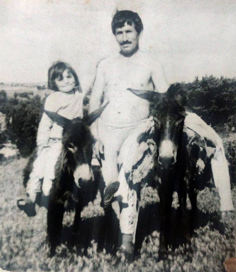 Osman with a donkey