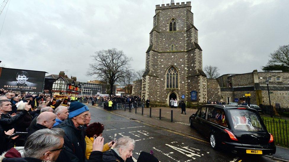 Graham Taylor's funeral