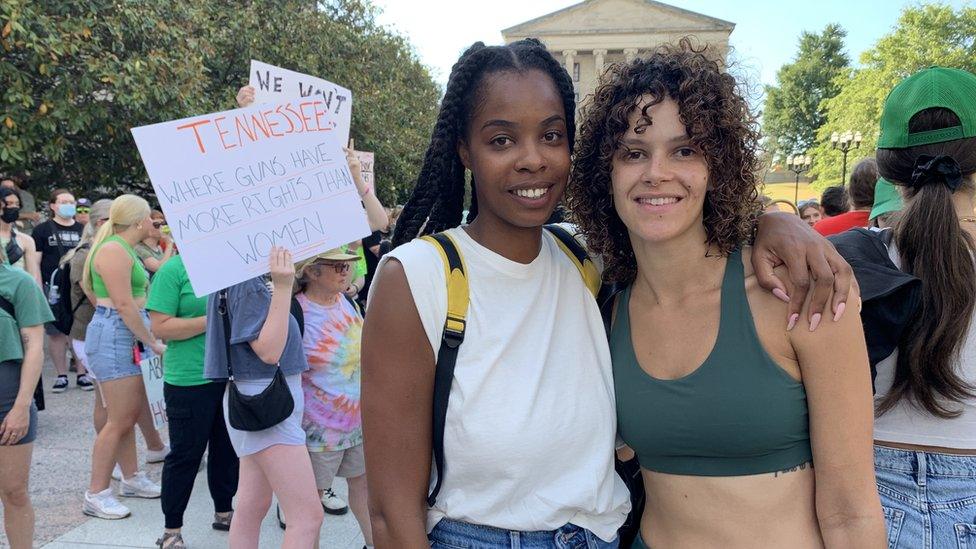 Tatiana Walton (left) with her partner Amanda Graham