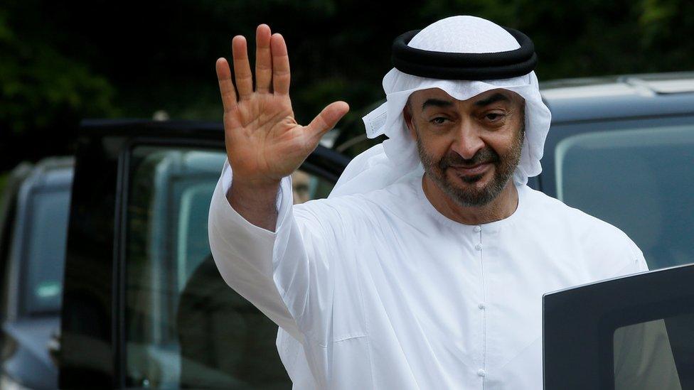 Abu Dhabi"s Crown Prince Sheikh Mohammed bin Zayed al-Nahyan in Paris