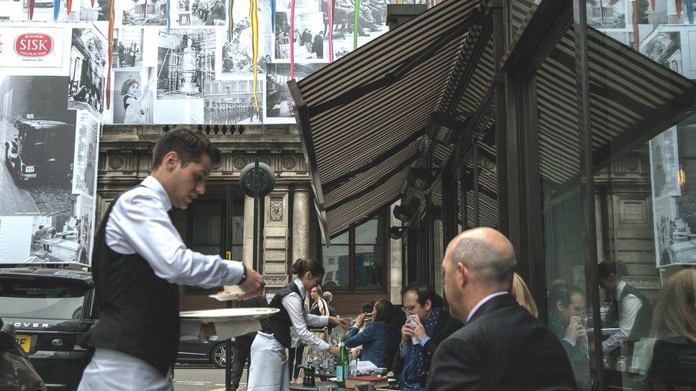 Waiter in London