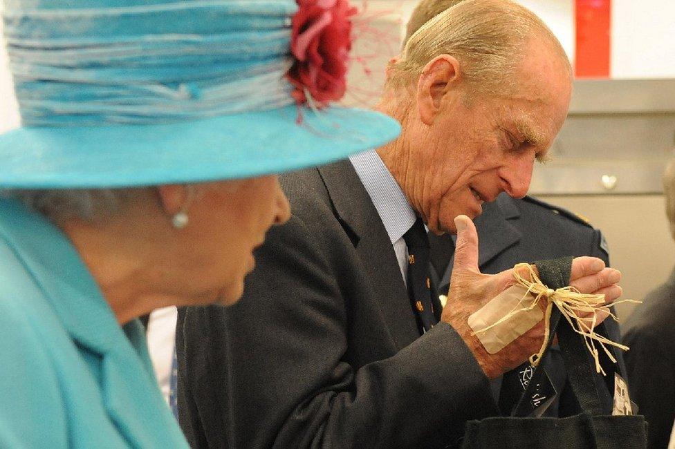 The Queen and the Duke of Edinburgh visit to the Cumbrian Rural Enterprise Agency in June 2008