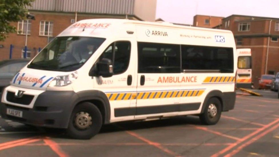 An Arriva Transport Solutions ambulance