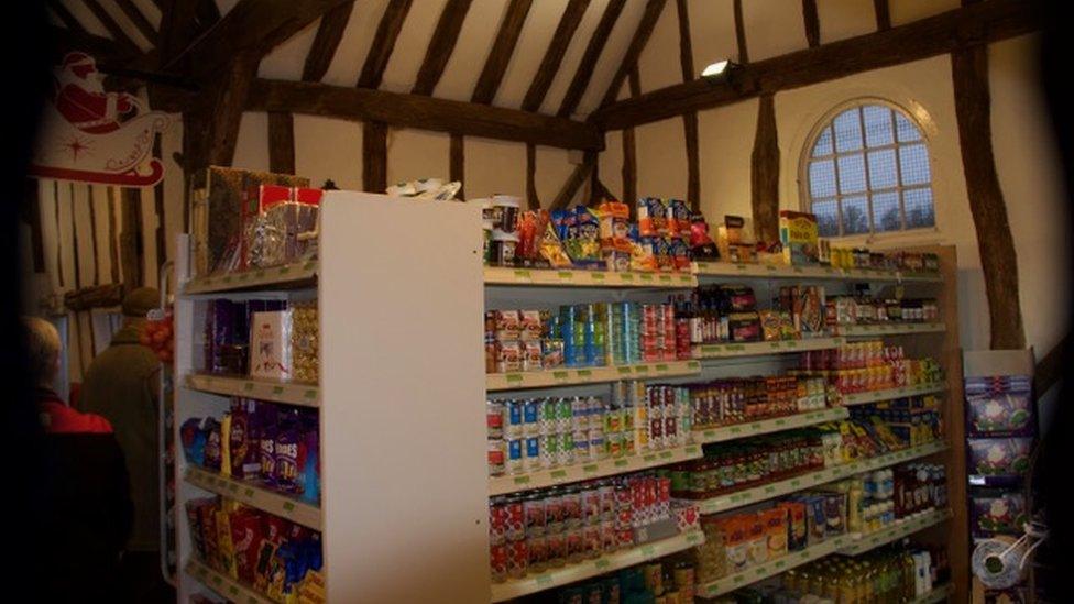 Shop in duchy barn