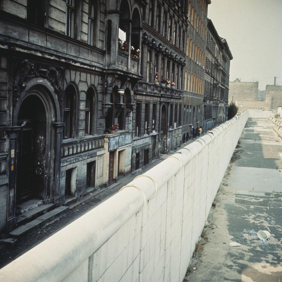 The Berlin Wall, around 1970