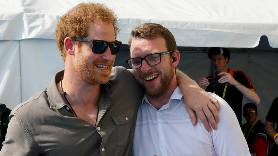 Prince Harry and JJ Chalmers