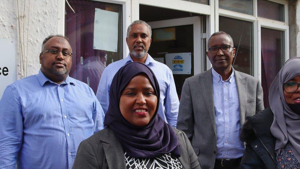 Saed Ali, Abib Mohamed, Abdullahi Farah, Zahra Kosar and Mano