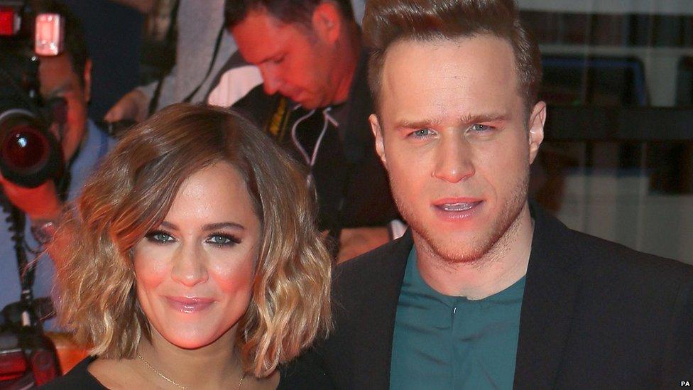 Caroline Flack and Olly Murs