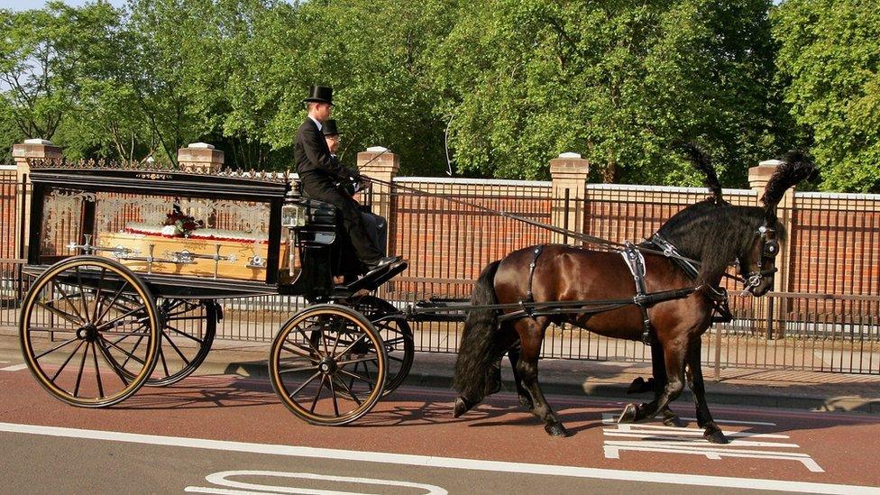 Victorian style funeral