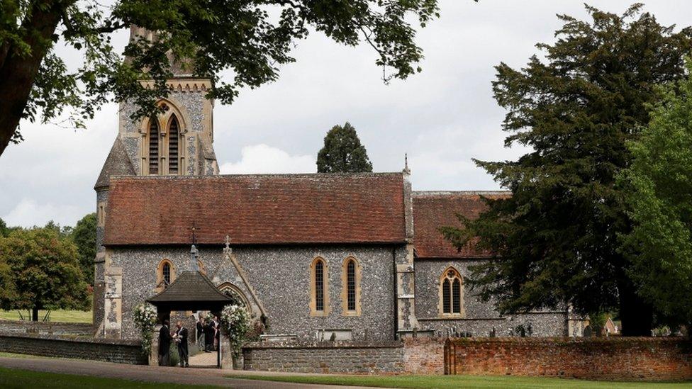 St Mark"s Church ahead of the wedding of Pippa Middleton and James Matthews in Englefield, Berkshire