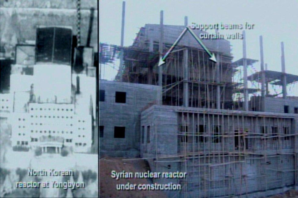 File handout from US government purportedly showing the reactor under construction 21/03/2018