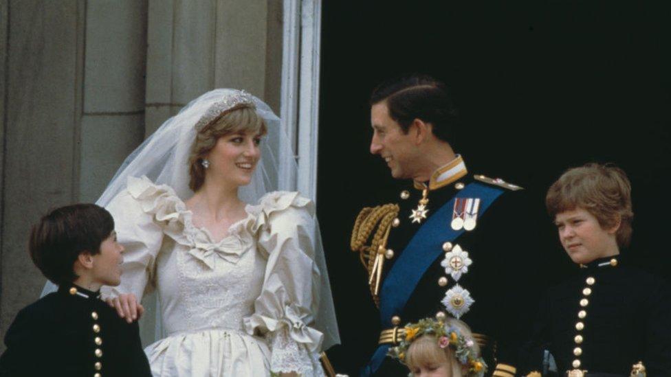 At St Paul's Cathedral in London in 1981, Charles, Prince of Wales married Lady Diana Spencer, who then became the Princess of Wales.