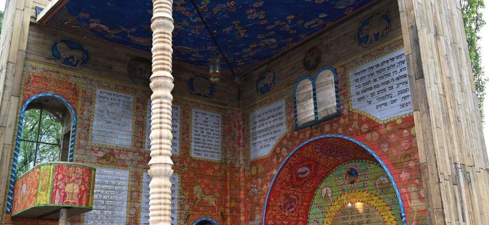 Interior of synagogue