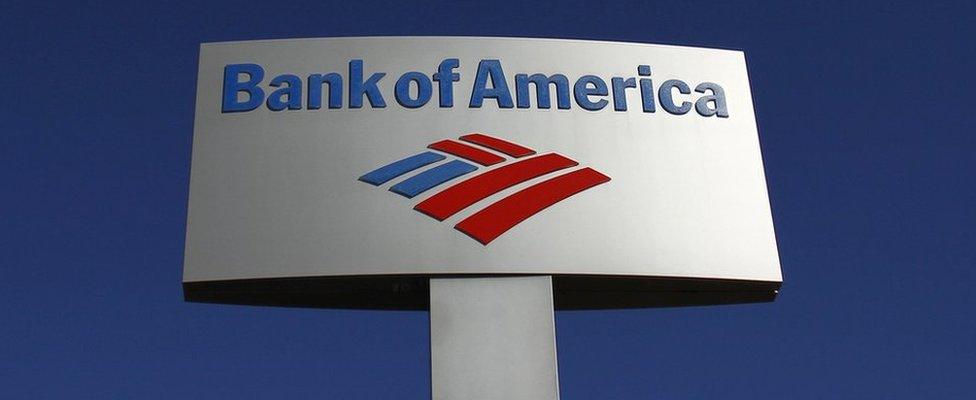 Bank of America sign