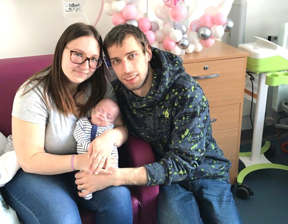 Her parents were finally able to take baby Sofia home