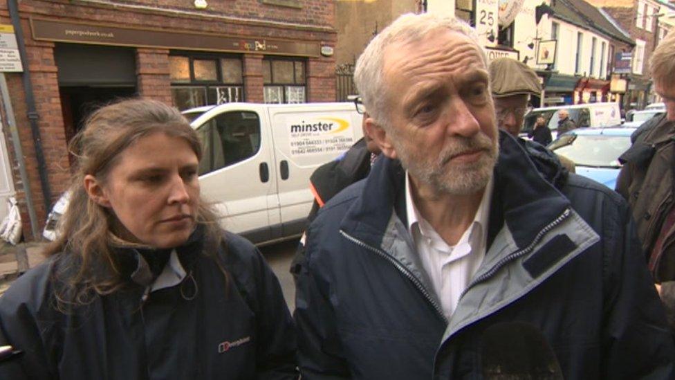 Jeremy Corbyn in York