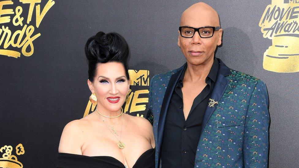 Michelle Visage and RuPaul