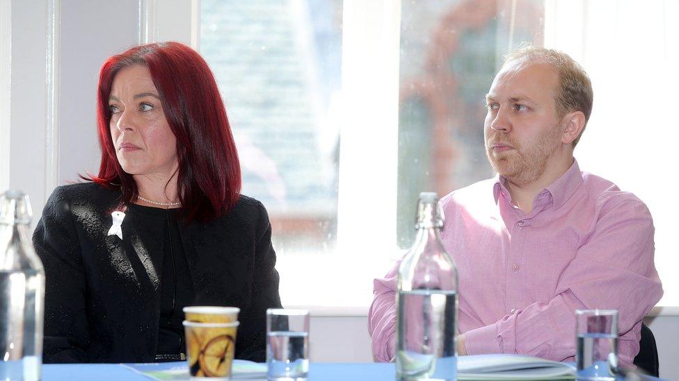 Claire Bailey and Steven Agnew at Green Party's 2017 General Election launch