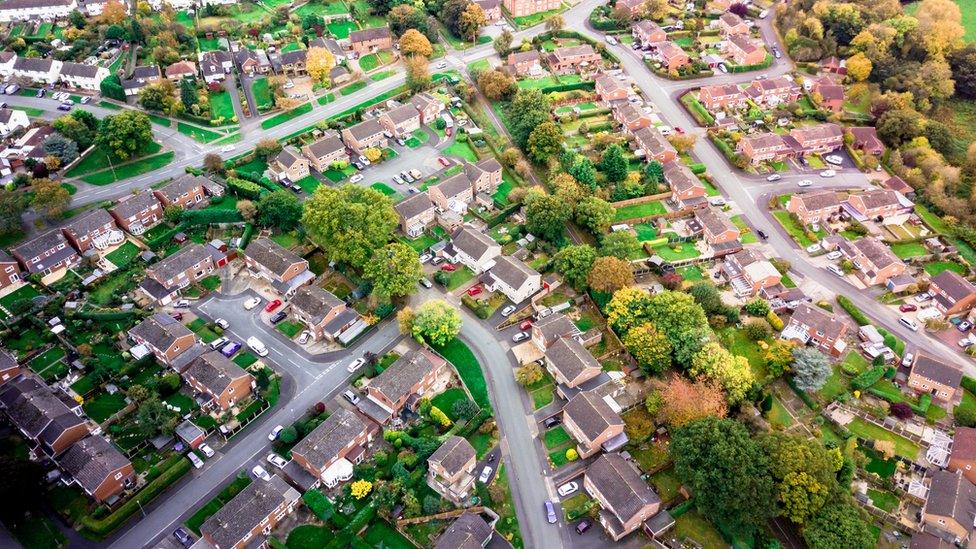 Houses and trees