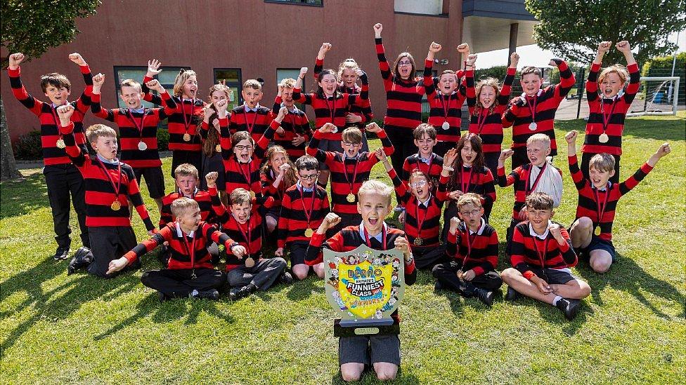 Pupils at Greasley Beauvale Primary School