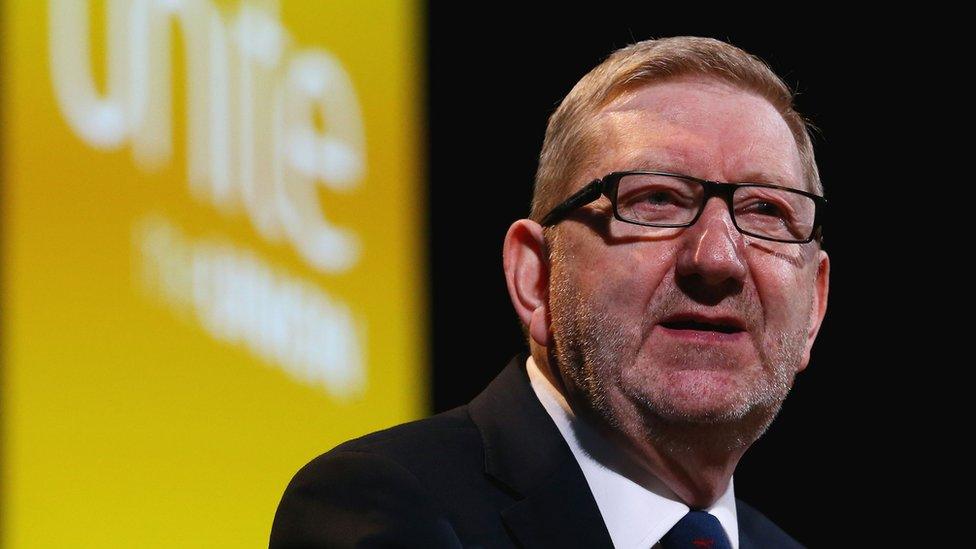 Unite General Secretary Len McCluskey, who is stepping down and will seek re-election for a further term of office from next April, the union announced.