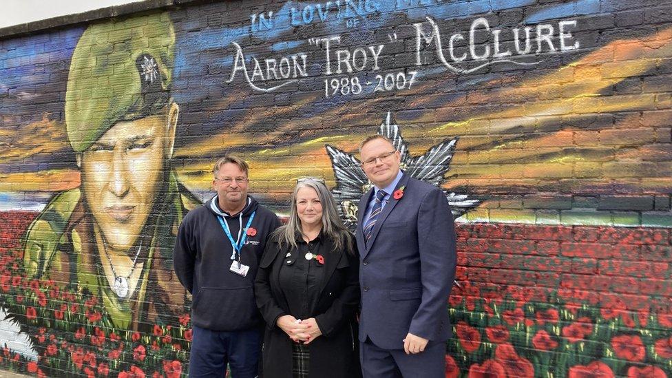 Danny Payne, Lorraine McClure and Andy Smith