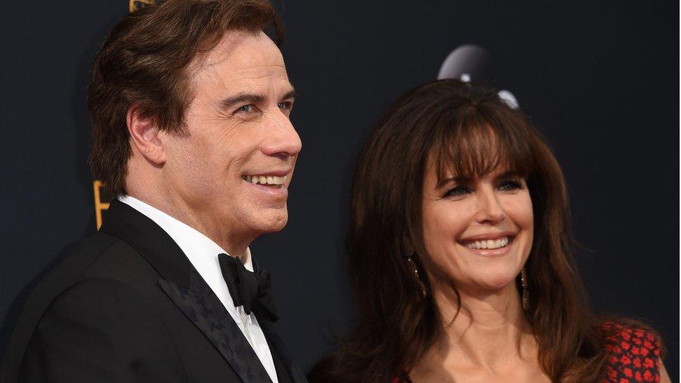 John Travolta and Kelly Preston