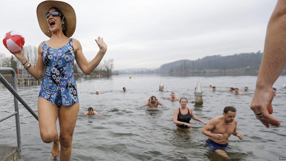 New Year Swimmers