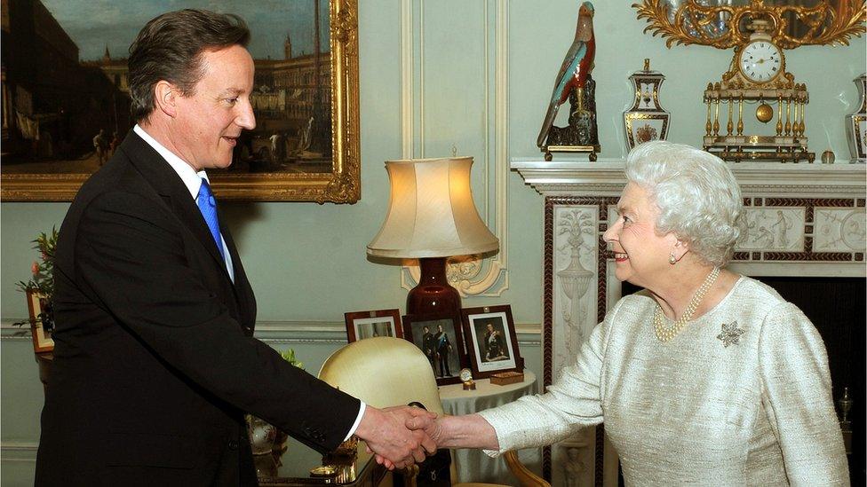 David Cameron and the Queen