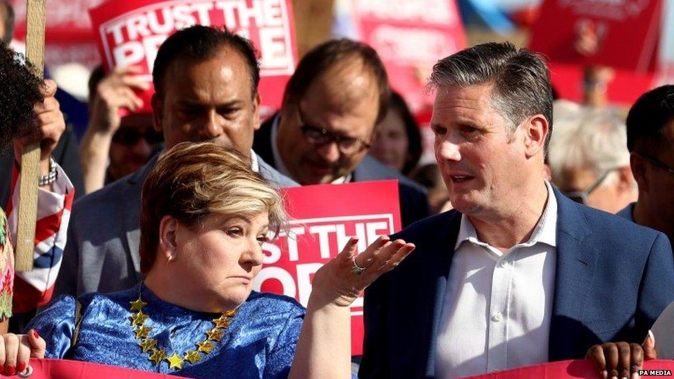 Emily Thornberry and Sir Keir Starmer