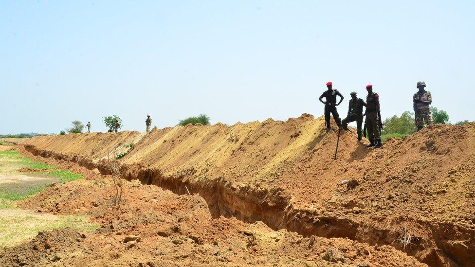 Trench at University of Maiduguri