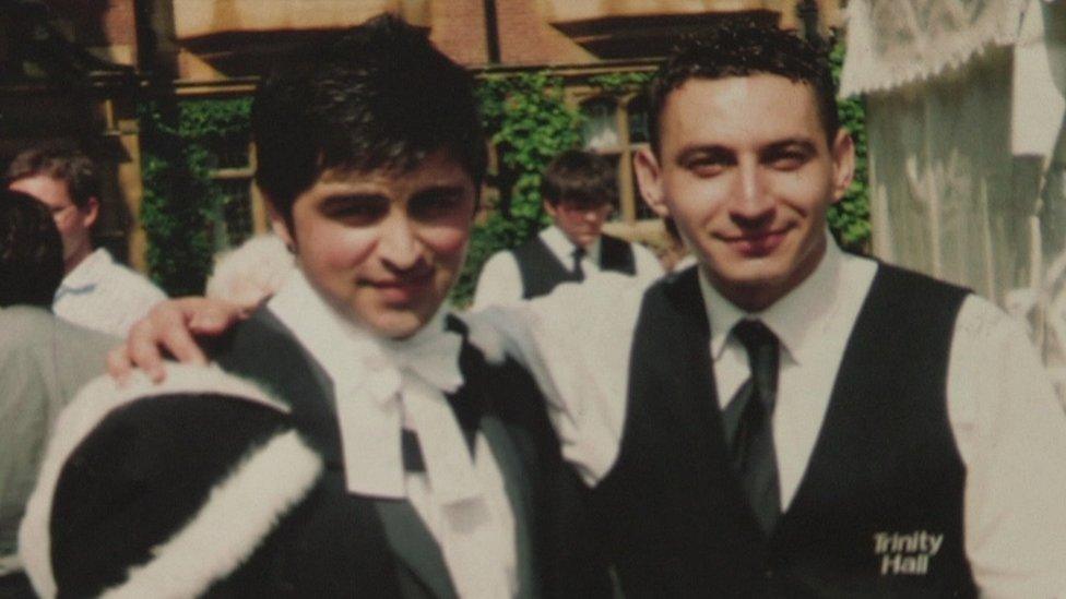 Waheed in graduation gown