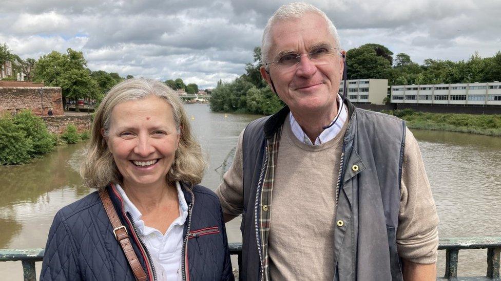 Professor Keith Milsom and Paula Milsom