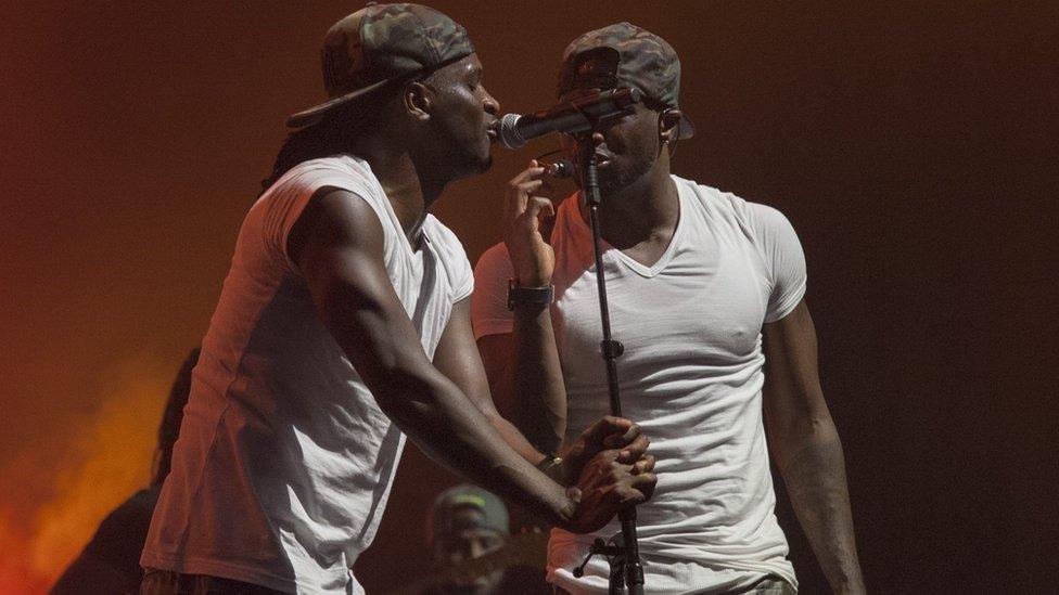 P-Square on stage