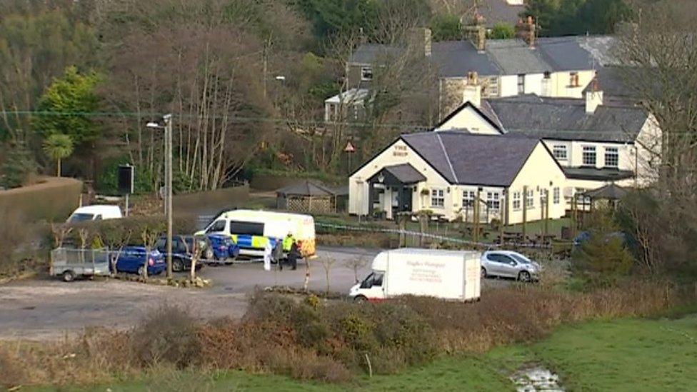 Pub and car park