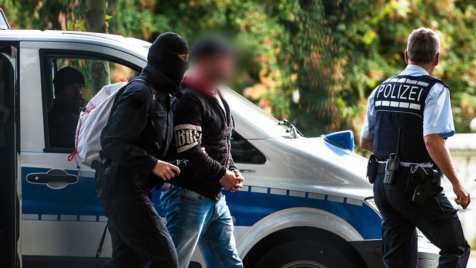 Arrest of one of the neo-Nazi suspects, 1 Oct 18