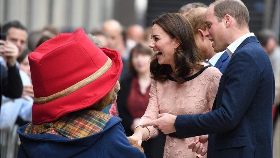 Catherine and Prince William meet Paddington Bear