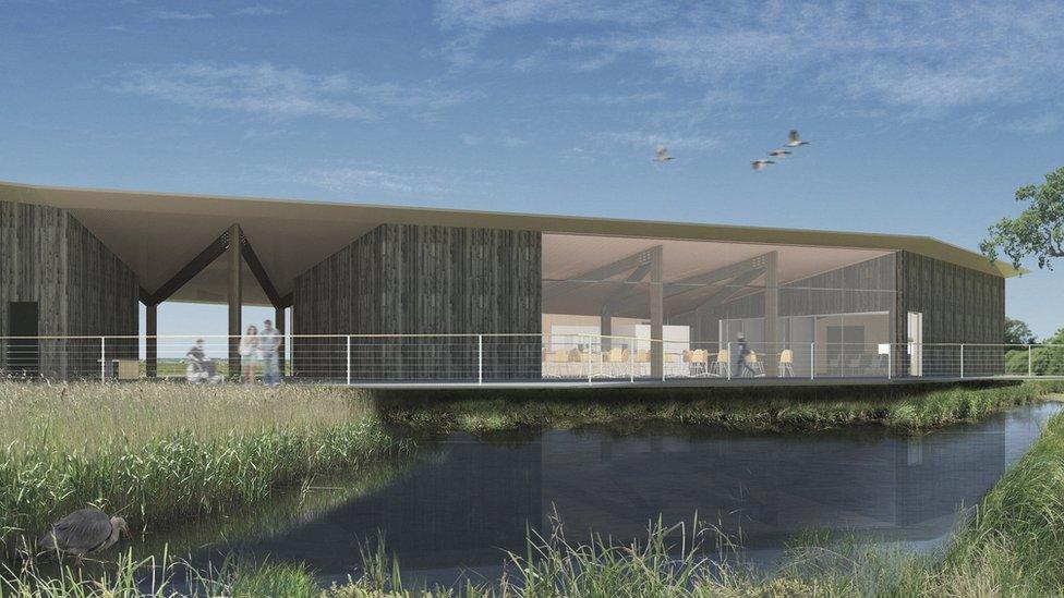 Artist's impression of new visitor centre