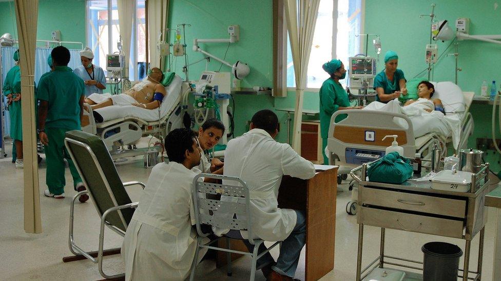 Hospital interior, Havana, Cuba