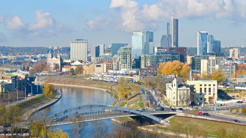 City shot of Vilnius, Lithuania