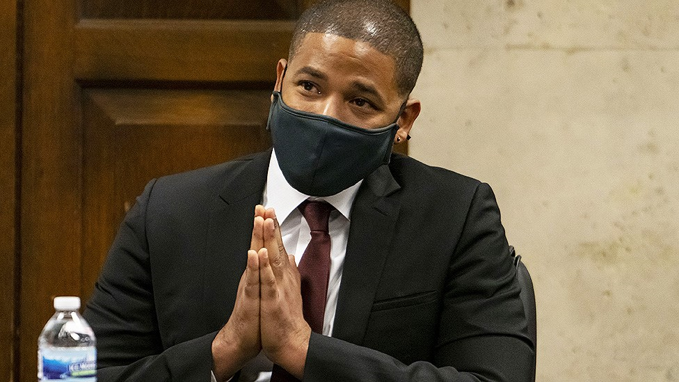 Jussie Smollett in court in March 2022