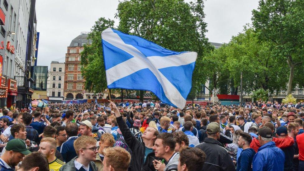 Scotland fans in London