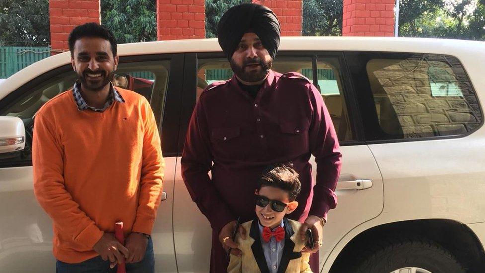 Waris Dhillon's father, Waris Dhillon and Navjot Singh Sidhu