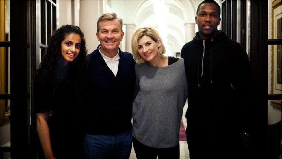 The 13th Doctor and her new friends