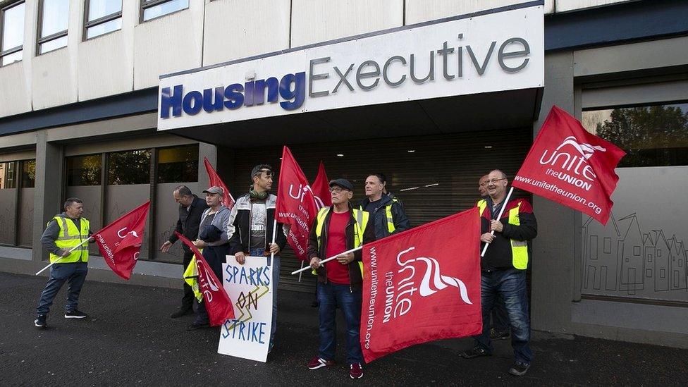 Housing Executive maintenance strikers